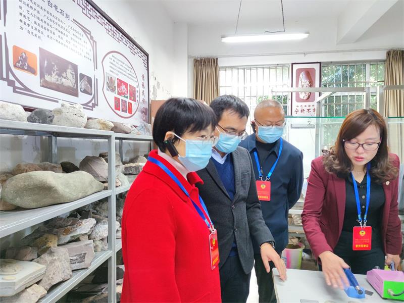 广元市政协副主席唐容华一行到广元职高视察调研